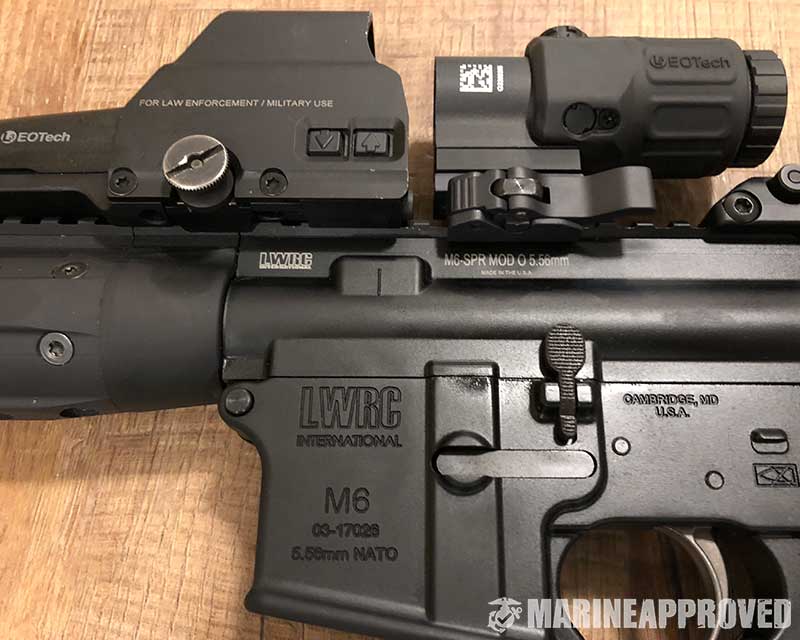 LWRC M6带放大镜